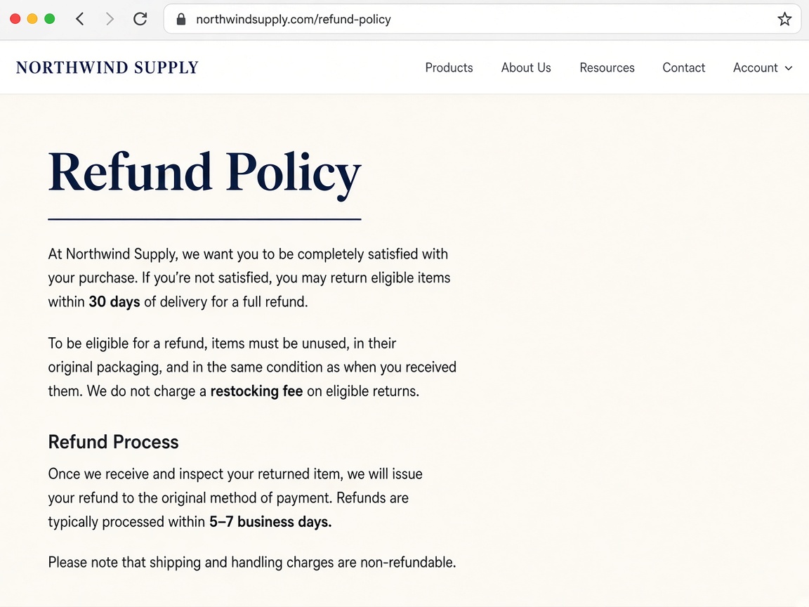 Demo Refund Policy