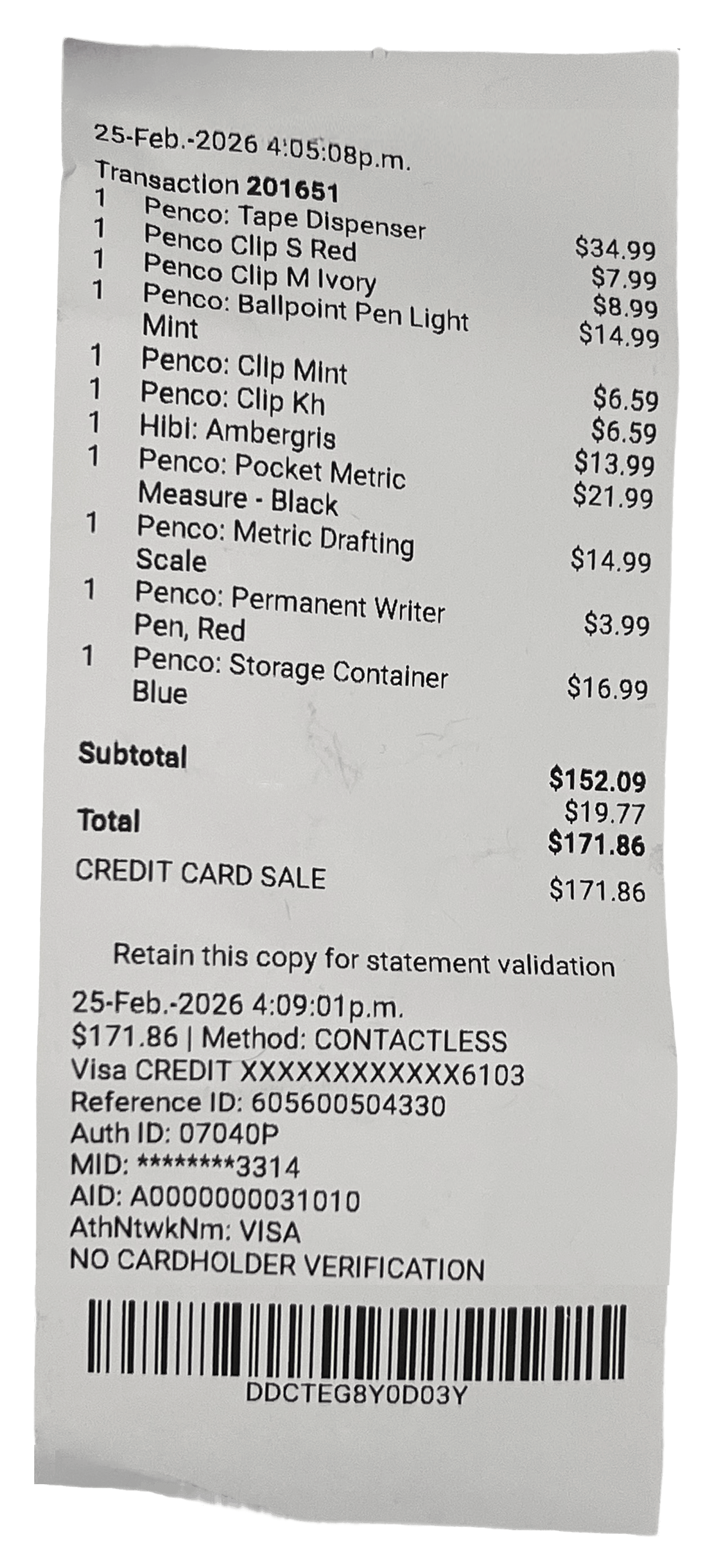 receipt